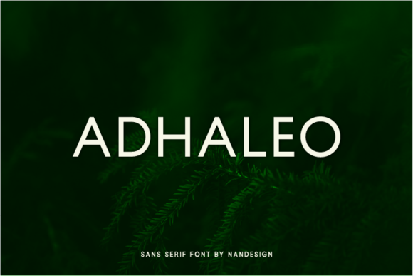 Adhaleo: A Clean Sans Serif Font