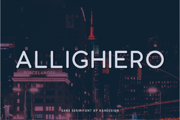 Allighiero: A Modern Sans Serif for Web Design