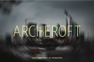 Archeroft: A Modern Sans Serif Typeface for Editorial Design