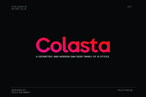 Colasta: A Clean Sans Serif for Creative Projects