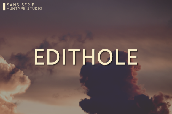 Edithole: A Clean Font for Business