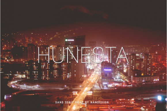 Hunesta: A Modern Sans Serif for Web Design