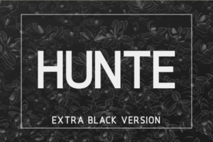 Hunte Extra Black: A Bold, Geometric Typeface for Digital Design