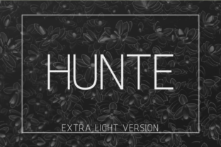 Hunte Extra Light Font: A Modern Typeface for Crafters and Sellers