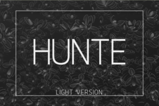 Hunte Light: A Modern Typeface for Digital Design