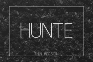 Hunte Thin: A Modern Typeface for Strong Brand Identity