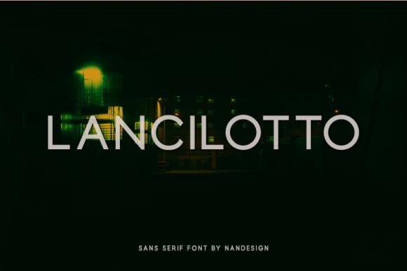 Lancilotto: A Minimal Sans Serif Font