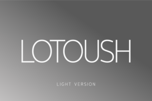 Lotoush Light Font for Business