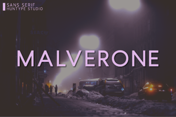 Malverone: A Clean Sans Serif for Creative Projects