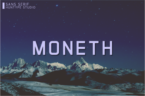 Moneth Font: Modern Sans Serif for Editorial Design