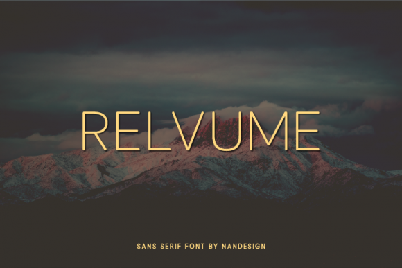 Relvume: A Font for Elegant Design