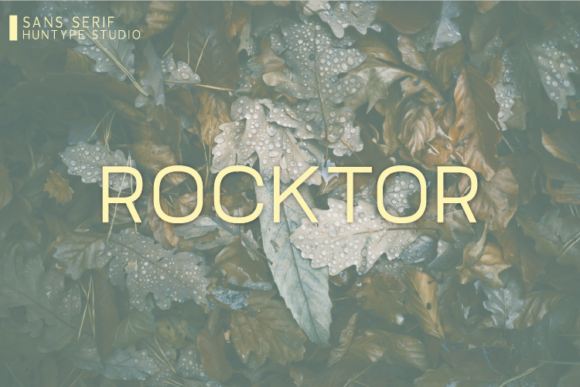 Rocktor: A Modern Sans Serif for Editorial Design