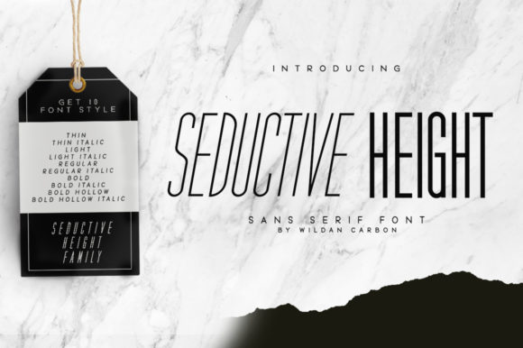 Seductive Height Font for Creative Projects