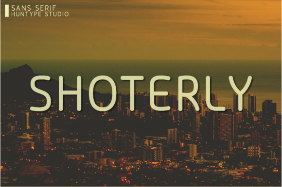 Shoterly: A Modern Sans Serif Font