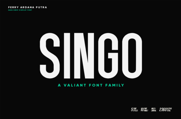 Singo: A Bold Font for Editorial Design