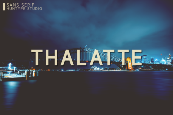 Thalatte: A Clean Sans Serif Font