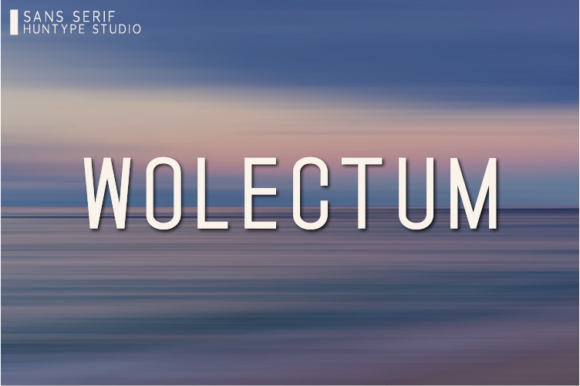 Wolectum: A Simple Sans Serif for Modern Design