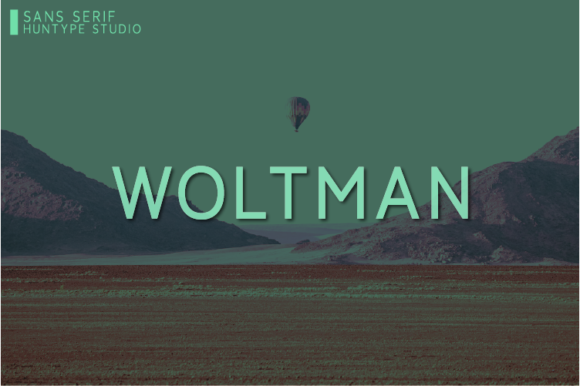 Woltman: A Simple Sans Serif Font